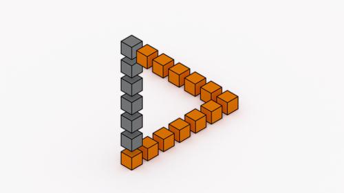 PENROSE TRIANGLE(IMPOSSIBLE TRIANGLE) preview image